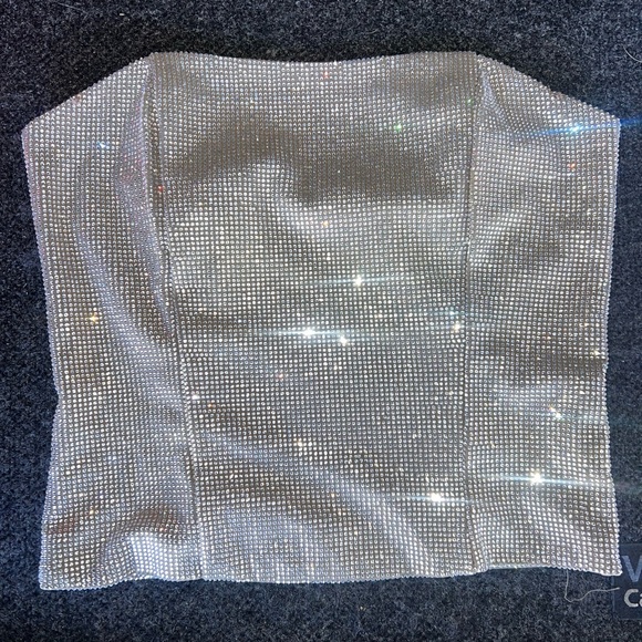 Rhinestone Corset Top - Picture 2 of 7